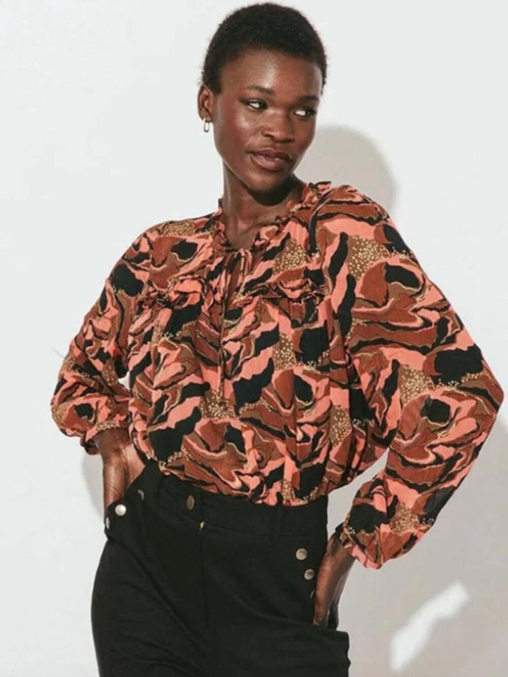 Cleobella Octavia Printed Blouse, Canyon